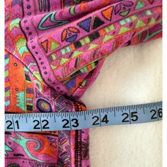 Coldwater Creek 90s Cotton Multicolor Pattern Jacket, PL - Picture 4 of 6